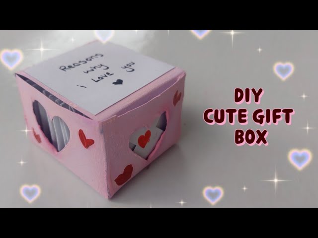 DIY PAPER GIFT BOX -cute paper gift ideas // CUTE WAY TO EXPRESS YOUR LOVE  ❤️ 