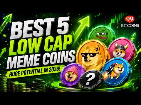 BEST 5 Low Cap Meme Coins With Huge Potential in 2026