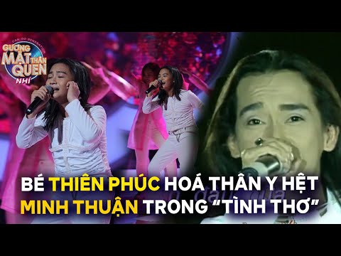 Bé Thiên Phúc gây bất ngờ khi hoá thân y hệt ca sĩ Minh Thuận trong "Tình thư"