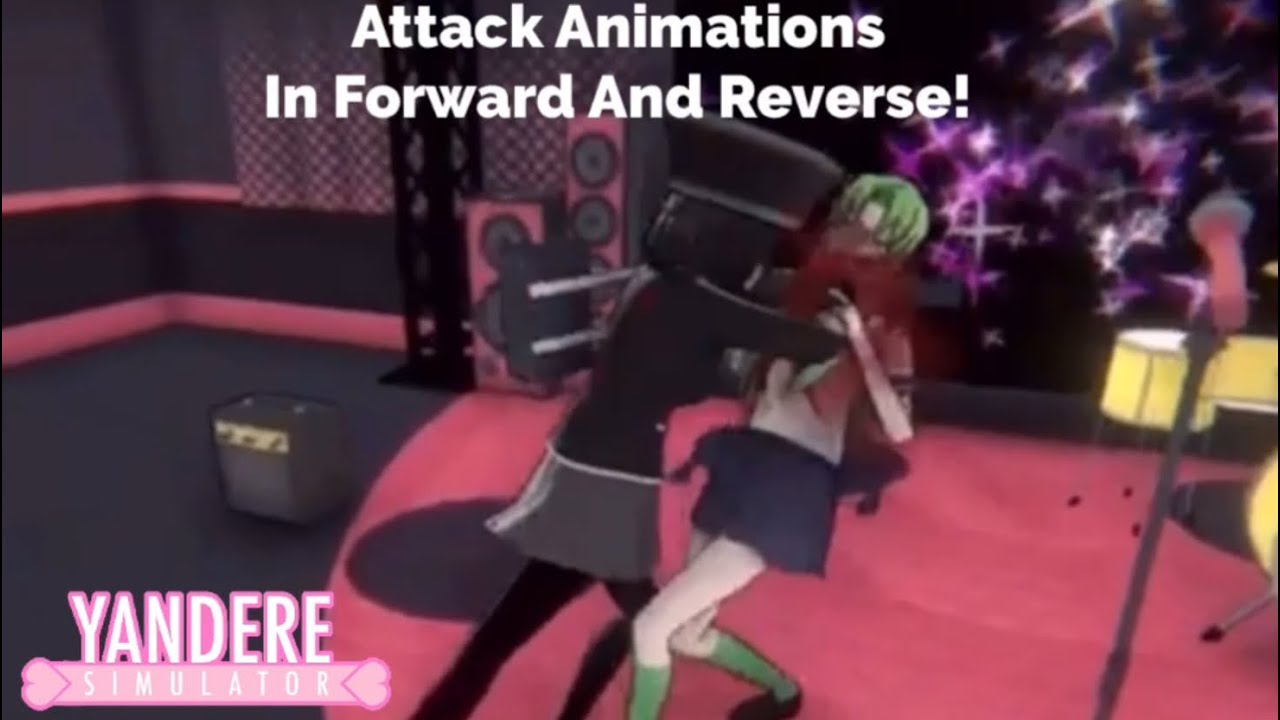 Yandere Simulator - Attack Animations In Forward And Reverse! - YouTube