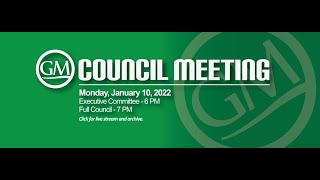 Golf Manor Village Council Executive Committee Meeting - January 10, 2022 6 PM