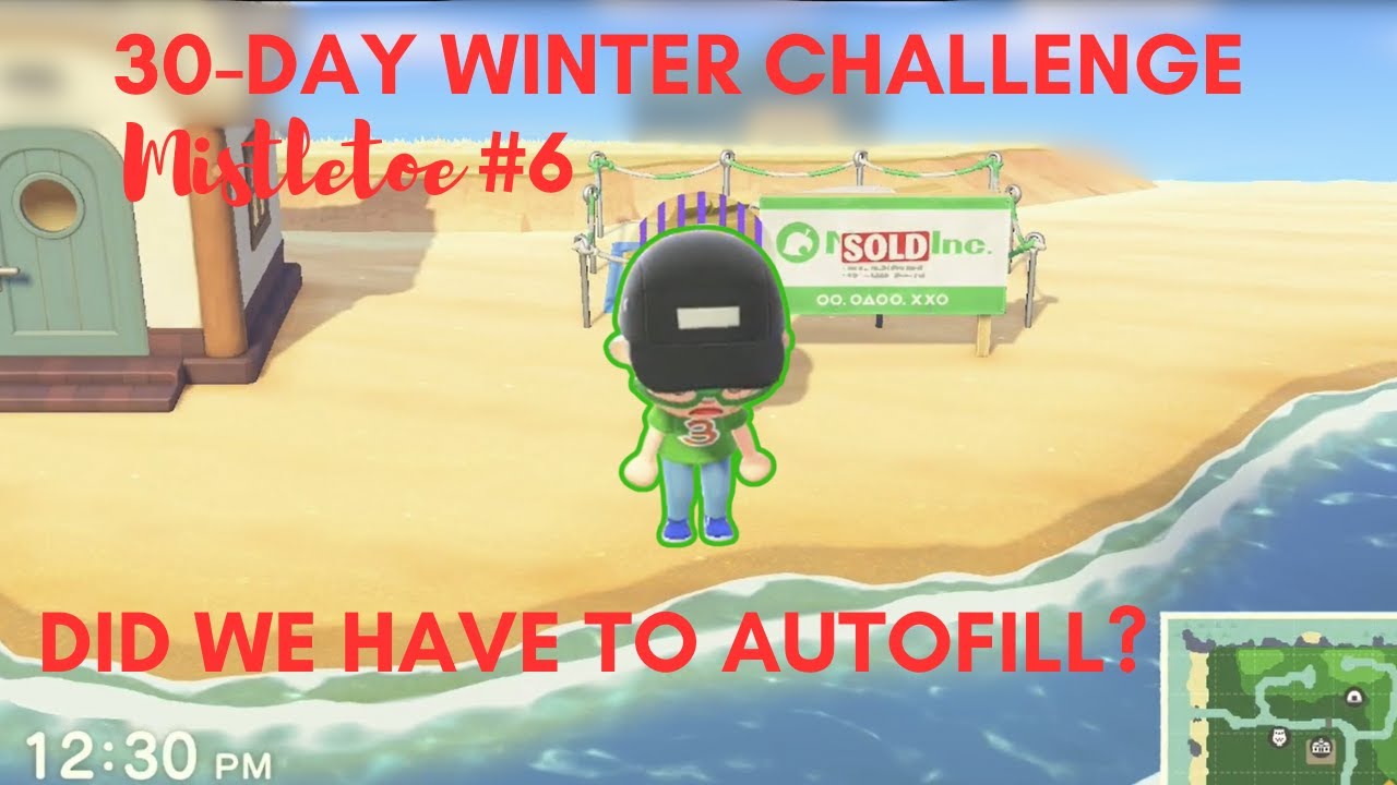 30-дневный зимний челлендж: Дни с омелой №6. Охота за жителем №9 или автозаполнение?