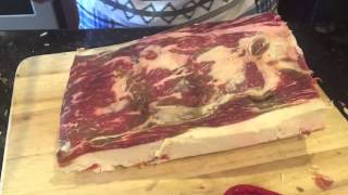 30 day dry aged prime ribeye steak-Timelapse