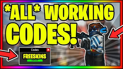 ALL WORKING CODES IN ARSENAL || Roblox