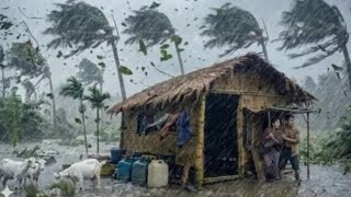 Heavy Rain in Remote Himalayan Village | Real Nepal Village Life Rral village hard working.