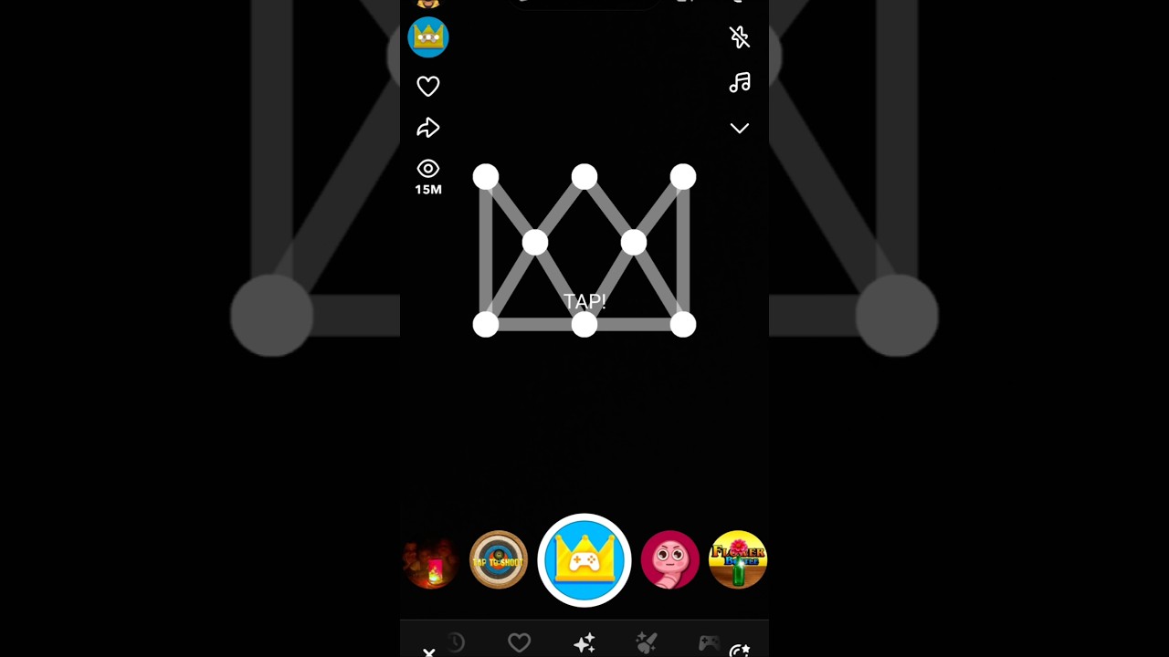 Crown Connect the Dots Snapchat Game 👑 | Trick & Gameplay!