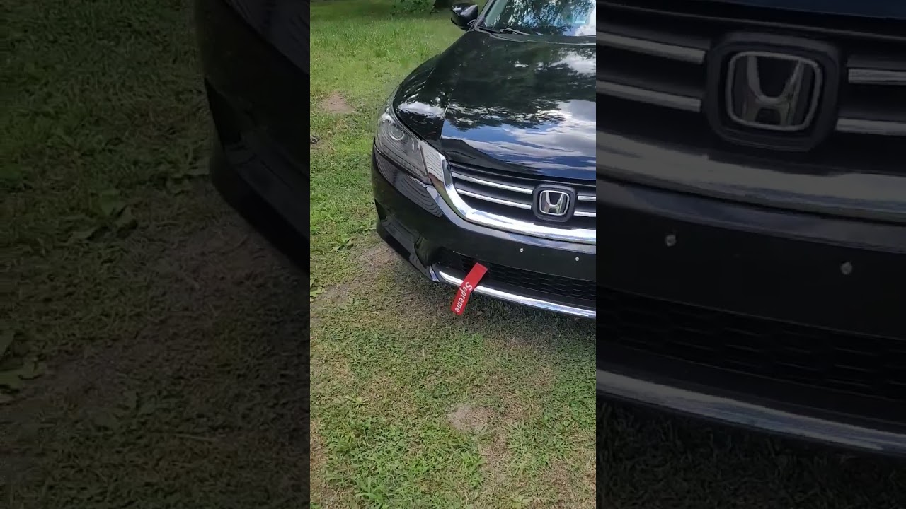 Racing Tow Strap In The Front Installed On My 2014 Honda Accord