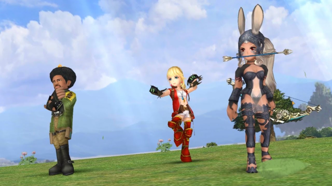 DFFOO [JP] C90 Fran AoEing with Sazh and Lyse