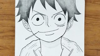 How to draw Luffy face step-by-step || How to draw Luffy from One piece 🔥 screenshot 5