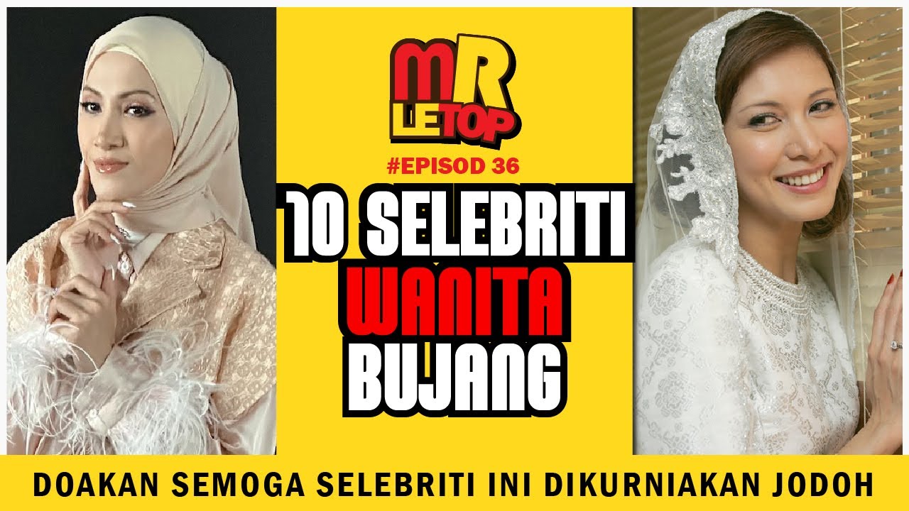 10 Selebriti Wanita 40an-50an Bujang