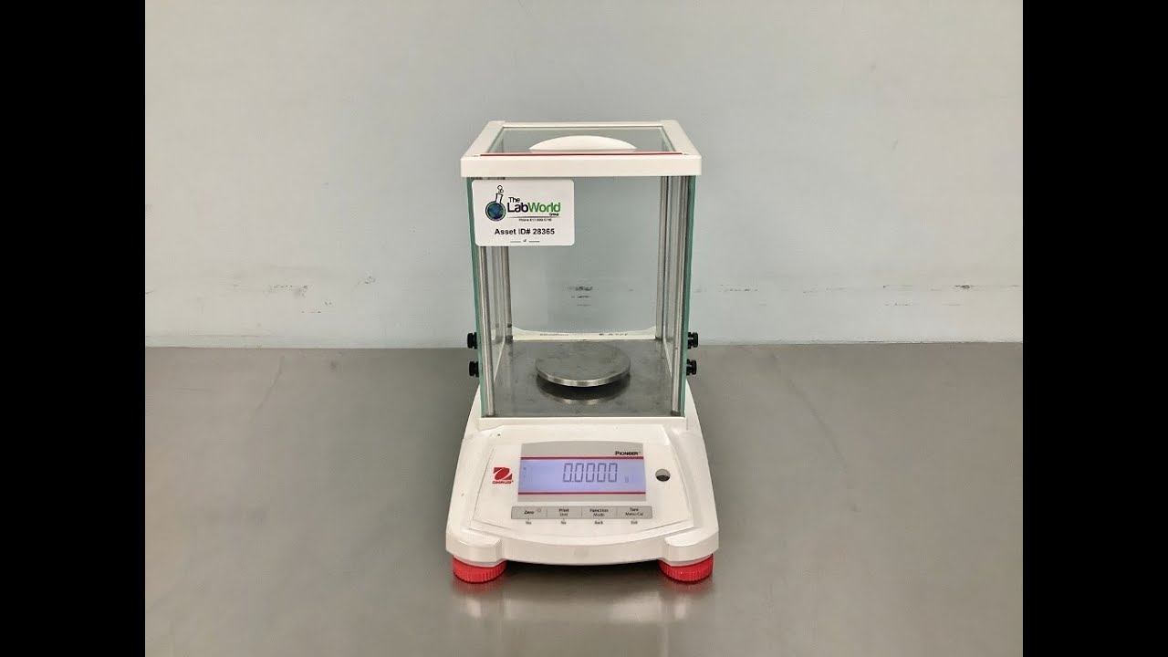 Аналитические весы Ohaus Pioneer PX124, видео ID 28365