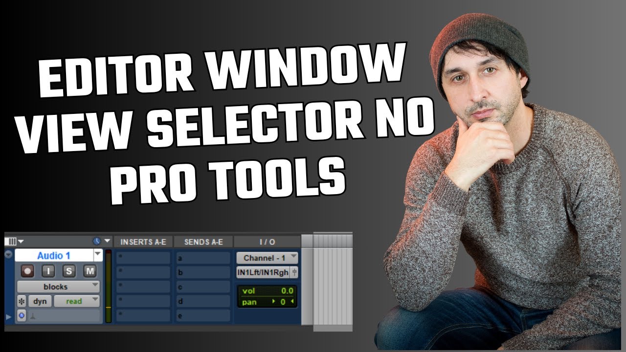 Editor Window View Selector no Pro Tools: Como Usar e Personalizar sua ...
