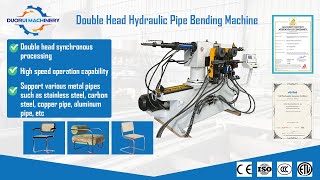 Double head chamfering machine double ends pipe tube beveling machine double heads deburring machine
