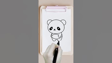 How to draw a  Cute Panda