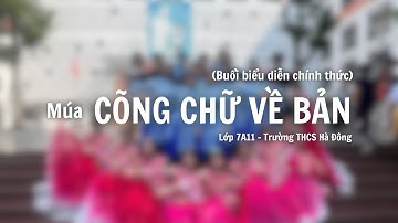 Múa hát: Cõng chữ về bản | Chào mừng 20/11 | Lớp 7A11 - Trường THCS Hà Đông