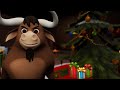 Evil bull ruins Christmas - Cartoon for kids