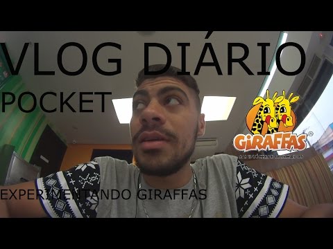 Vlog Diário Pocket 19 - Provando Giraffas "Dando Nota pro Lanche"