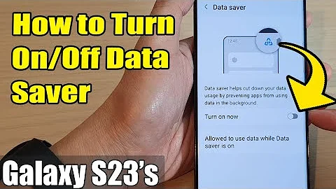 Galaxy S23's: How to Turn On/Off Data Saver