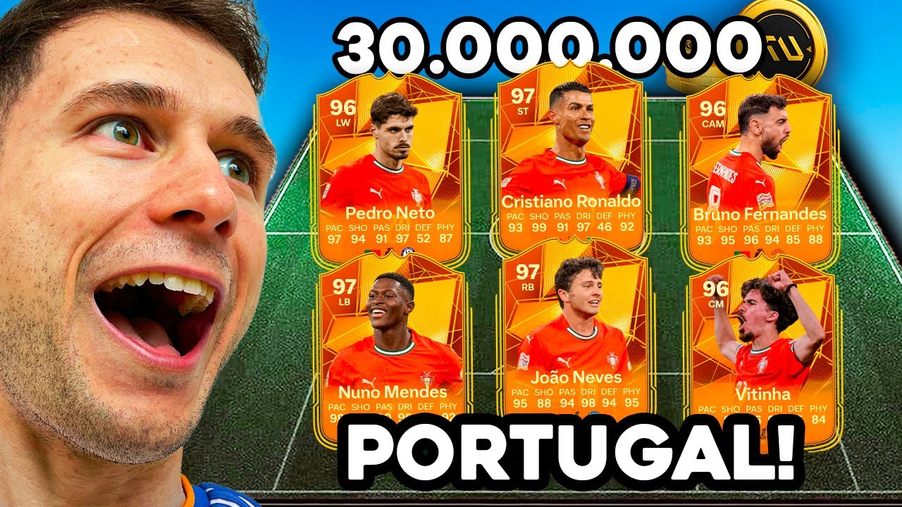 COMPREI O PORTUGAL CAMPEÃO DA LIGA DAS NAÇÕES 🤑💸 ESSA SELEÇÃO CUSTA MAIS DE 30 MILHÕES 💸🤑 EA FC 25