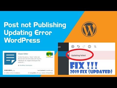 How to fix Wordpress post Updating failed  | Classic Edito wordpress plugin