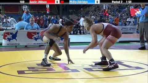 Fargo 2012 160 Round 1: Austin Wilson (Idaho) vs. ...