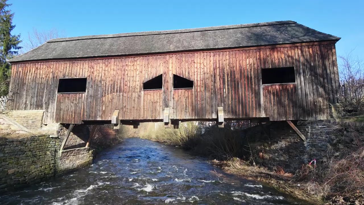 Hammerbrücke Schwarzenberg über dem Schwarzwasser