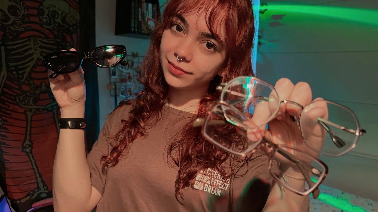 ASMR | Experimentando óculos na ótica