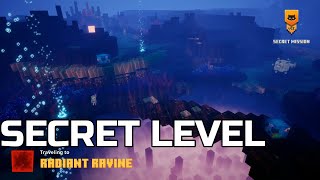 Minecraft Dungeons: Hidden Depths DLC Radiant Ravine - GAMEPLAY WALKTHROUGH [ Secret Level ]