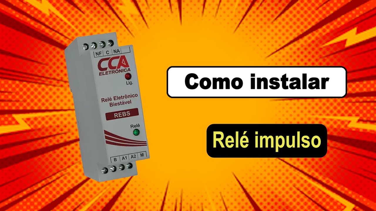 Relé biestável - impulso - INSTALAÇÃO E DIAGRAMA