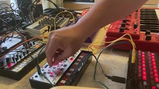 TD3/MS101/volca beats/volca modular/REON driftbox S/BOSS dd5 即興的にテクノ14