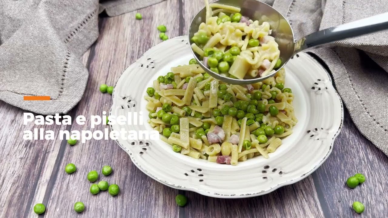 PASTA E PISELLI ALLA NAPOLETANA: cremosa, VELOCE e super CONFORTANTE! 🍝🌿
