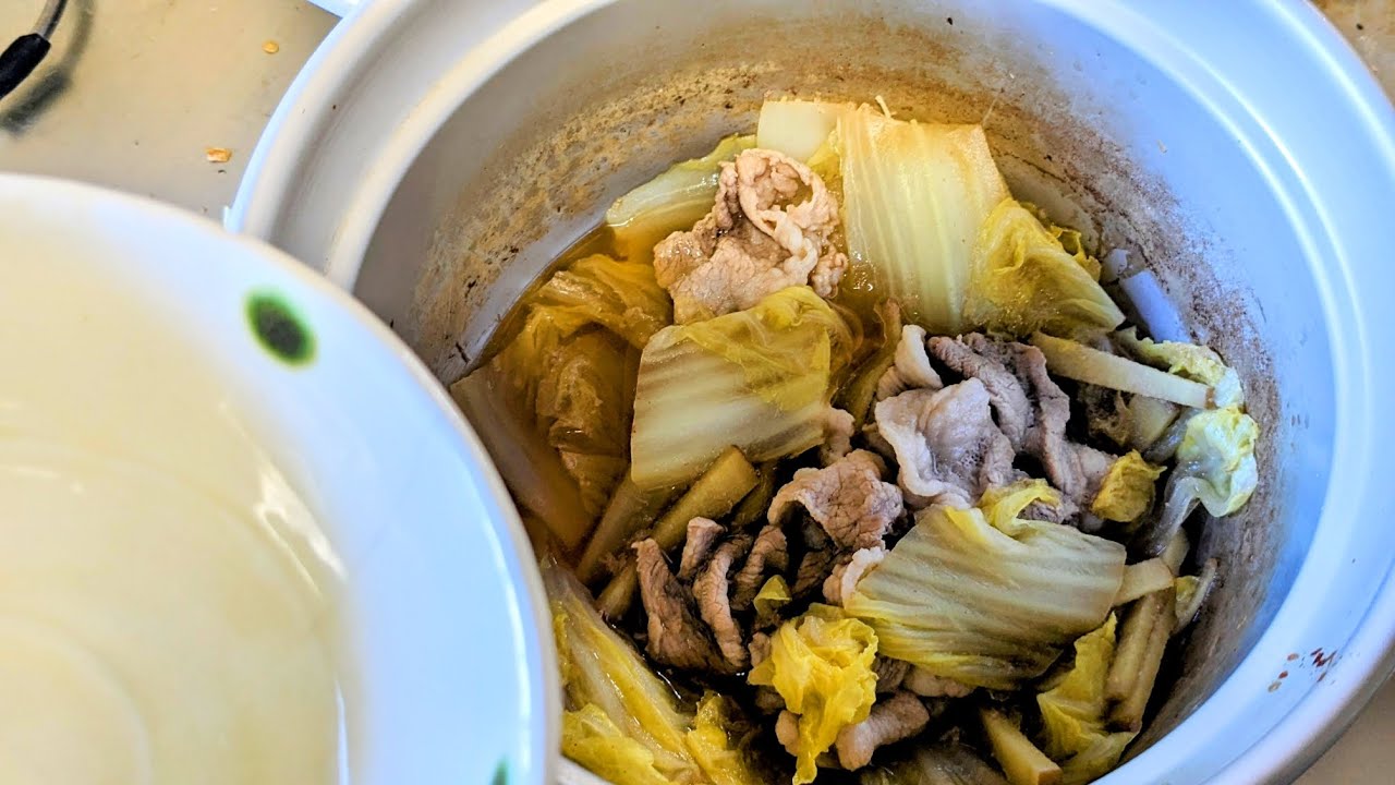 【cooking】Pork and cabbage hot pot YouTube