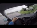 Bmw e36 318i street drifting in on wet conditions pov