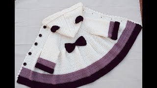 Abrigo para niña a crochet muy fácil #tutorial