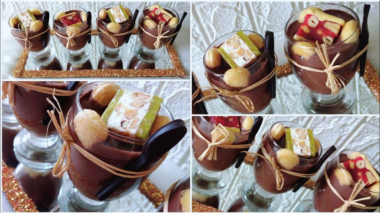 تحلية بلاموس الشكلاط🍫 بدون كريمة أو جيلاتين غير بمكونين فقط👌 والمذاق دماااار 💥