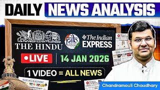 Daily Current Affairs for UPSC | 14 JAN 2026 — Important News \u0026 Analysis | Unacademy UPSC