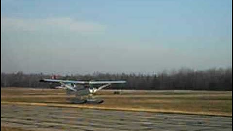 Float plane grass landing