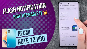 Xiaomi Redmi Note 12 Pro - How to enable LED Notification • 📱 • 📩 • ⚡️ • Tutorial