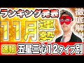 【ゲッターズ飯田】11月の運勢ランキング発表!あなたの星座は何位?