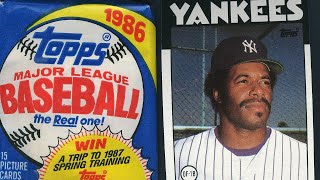 1986 topps baseball wax box break (part 1). camera stopped after 20 minutes. part 2 coming shortly.