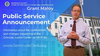 Major Construction to the Criminal Justice Center Courthouse - (Where to Go & What to Do)