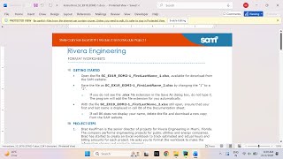 Shelly Cashman Excel 2019 | Module 2: End of Module Project 1 Rivera Engineering