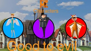 Despicable Me characters: good to evil 😈🦹‍♂️🦸‍♂️