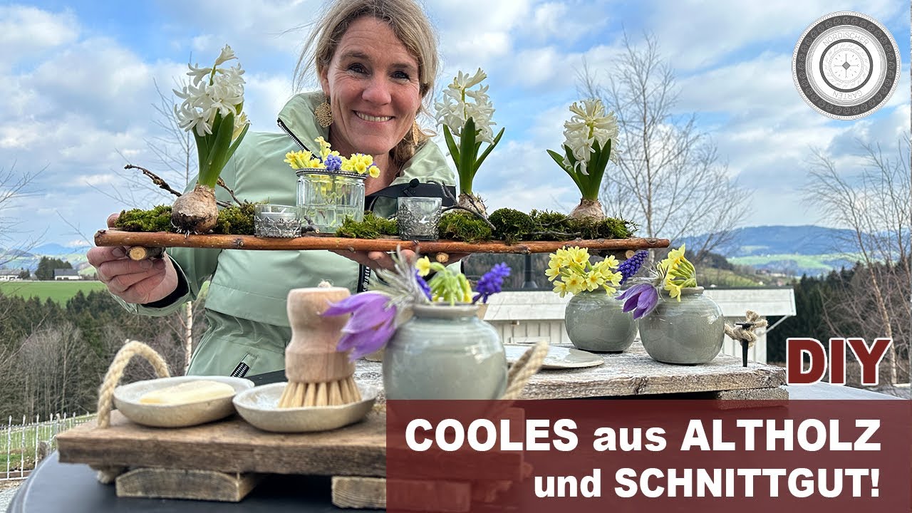 DIY - COOLES aus ALTHOLZ UND SCHNITTGUT, 4 Tabletts selber machen