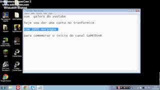 sorteio de uma conta no transformice com 1000 morangos