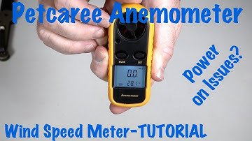 Petcaree Anemometer Sokos Digital Wind Speed Air Flow Meter-Power on Issues?
