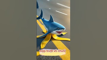 Cá mập bị trượt vỏ chuối ngã #shorts #ai #chatgpt #hinhanh