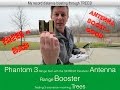 Phantom 3 Range Test 3 Scenarios with Parabolic Antenna Range Booster