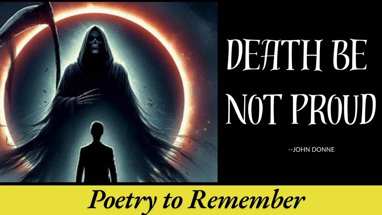Death be not Proud by John Donne| Poetry to remember| Poetry English