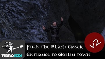Find the Black Crack (Hidden Entrance) to Goblin Town in the Misty Mountains, LOTRO [UPDATED!]
